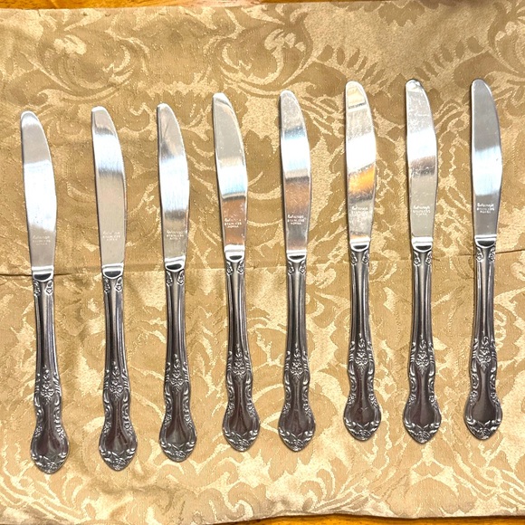 Reed & Barton Rebacraft Candace-Andrea Knives Stainless Flatware Set of 8 Knives - Picture 1 of 7